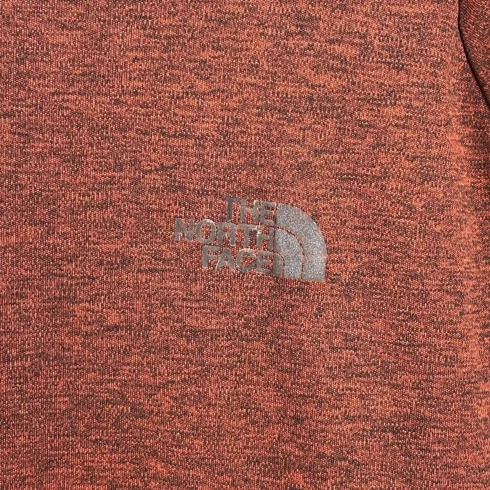 The North Face T-Shirt Mens Medium Flash Dry Red Orange Short Sleeve Band Light